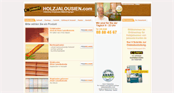 Desktop Screenshot of holzjalousien.com