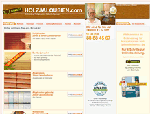 Tablet Screenshot of holzjalousien.com